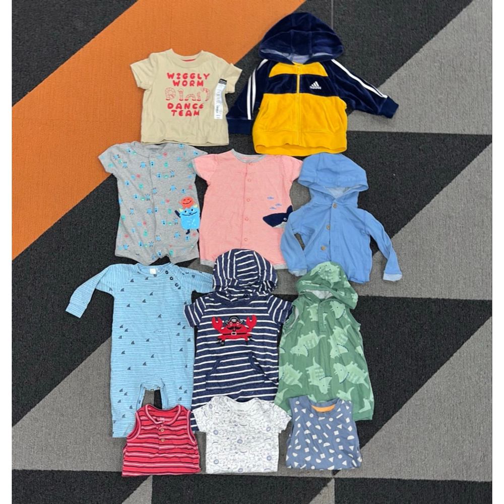 Lot of 11 Baby Boy Bundle 6 months Mixed Brands & Seasons - Picture 2 of 12